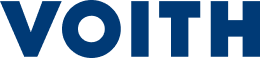 Logo da Voith na cor azul